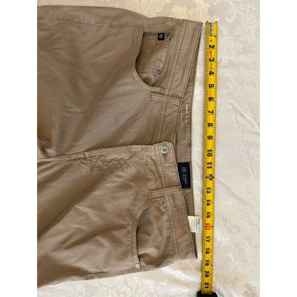 AG Adriano Goldschmied The‎ Everett 36x28 Slim Straight Jean Pants Beige Flaw - Picture 9 of 12